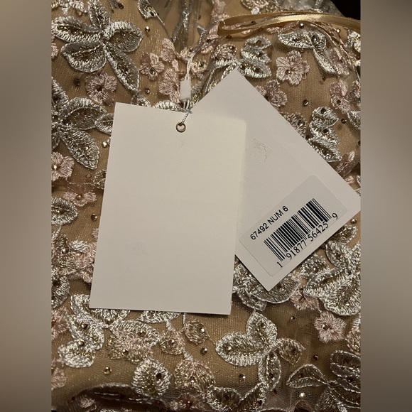 👗 NWT! Mac Duggal Floral Embroidered Corset Dress - Picture 9 of 12